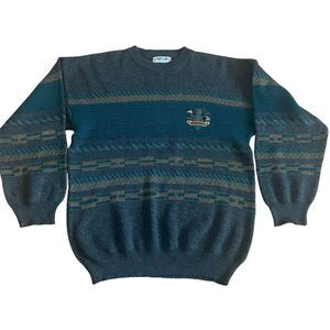 VINTAGE Ferraro SLC Yacht Club Styled In Italy Sweater Preppy